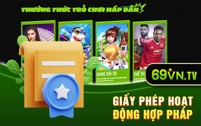 Giấy phép hoạt động hợp pháp của 69vn